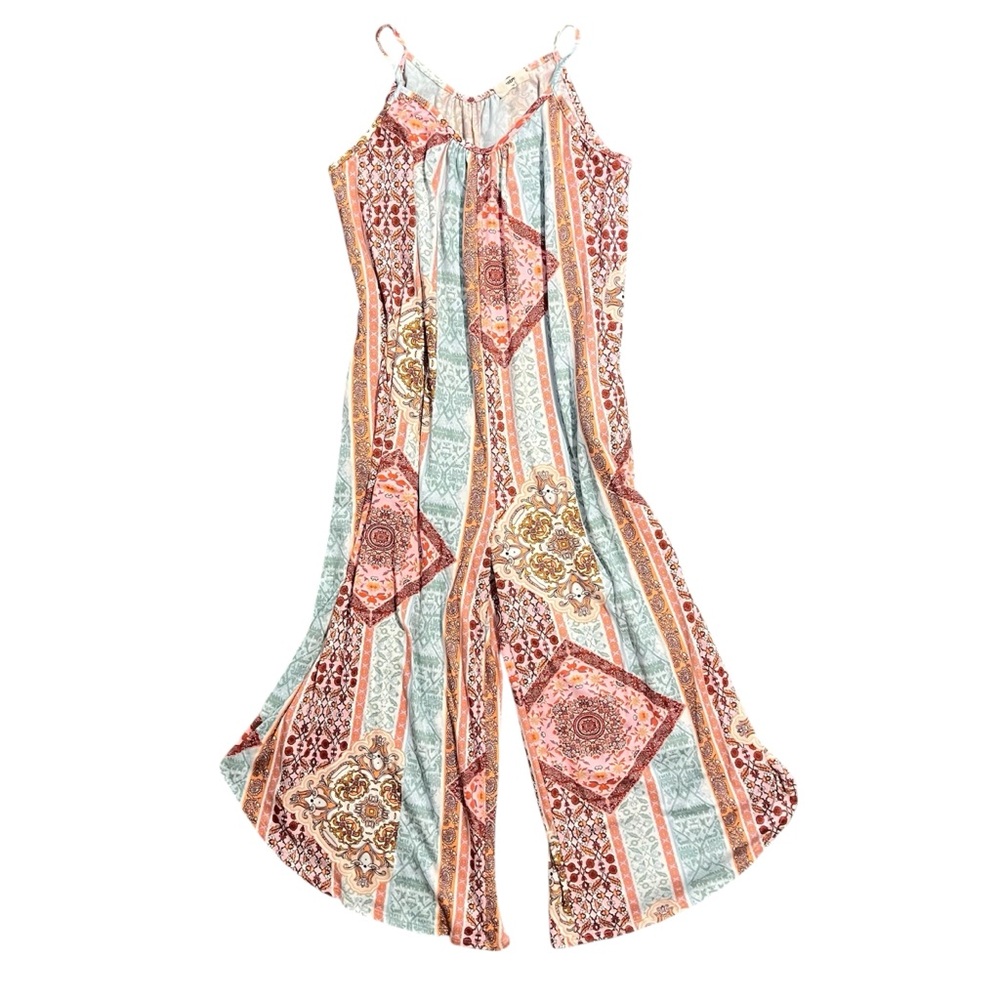 Entro Patchwork Print Jumpsuit Size Medium - image 7